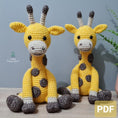 Load image into Gallery viewer, PDF Giraffe Crochet Pattern, Geoff the Giraffe Crochet Pattern, Crochet Pattern, Giraffe Amigurumi Pattern