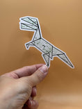 Load image into Gallery viewer, Origami Dinosaur Sticker
