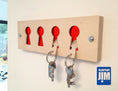 Load image into Gallery viewer, wood keyrack red