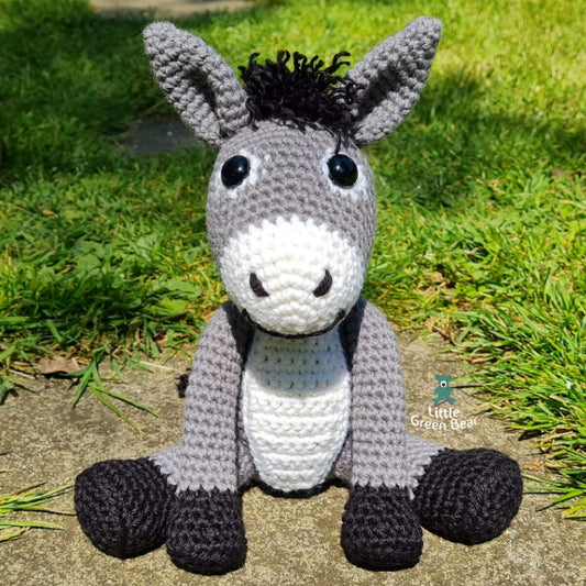 PDF Donkey Crochet Pattern, Dennis the Donkey Crochet Pattern, Crochet Pattern, Donkey Amigurumi Pattern