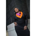 Load image into Gallery viewer, Bird Of Paradise Pink Purple Silk Scarf