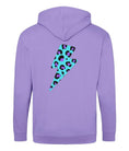 Load image into Gallery viewer, Blue and purple leopard print zip up hoodie Trend Tonic