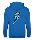 Load image into Gallery viewer, Blue and purple leopard print zip up hoodie Trend Tonic