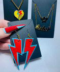 Load image into Gallery viewer, Bowie cork lightning bolt earrings - Trend Tonic