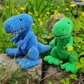 Load image into Gallery viewer, PDF T-Rex Crochet Pattern, Tom the T-Rex Crochet Pattern, Dinosaur Amigurumi Pattern, T-Rex Crochet Toy Pattern