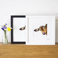 Load image into Gallery viewer, Inky Cow Illustration Print