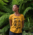 Load image into Gallery viewer, Double cowboy boot scoop neck t-shirt Trend Tonic