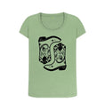 Load image into Gallery viewer, Double cowboy boot scoop neck t-shirt - Trend Tonic