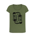 Load image into Gallery viewer, Double cowboy boot scoop neck t-shirt - Trend Tonic
