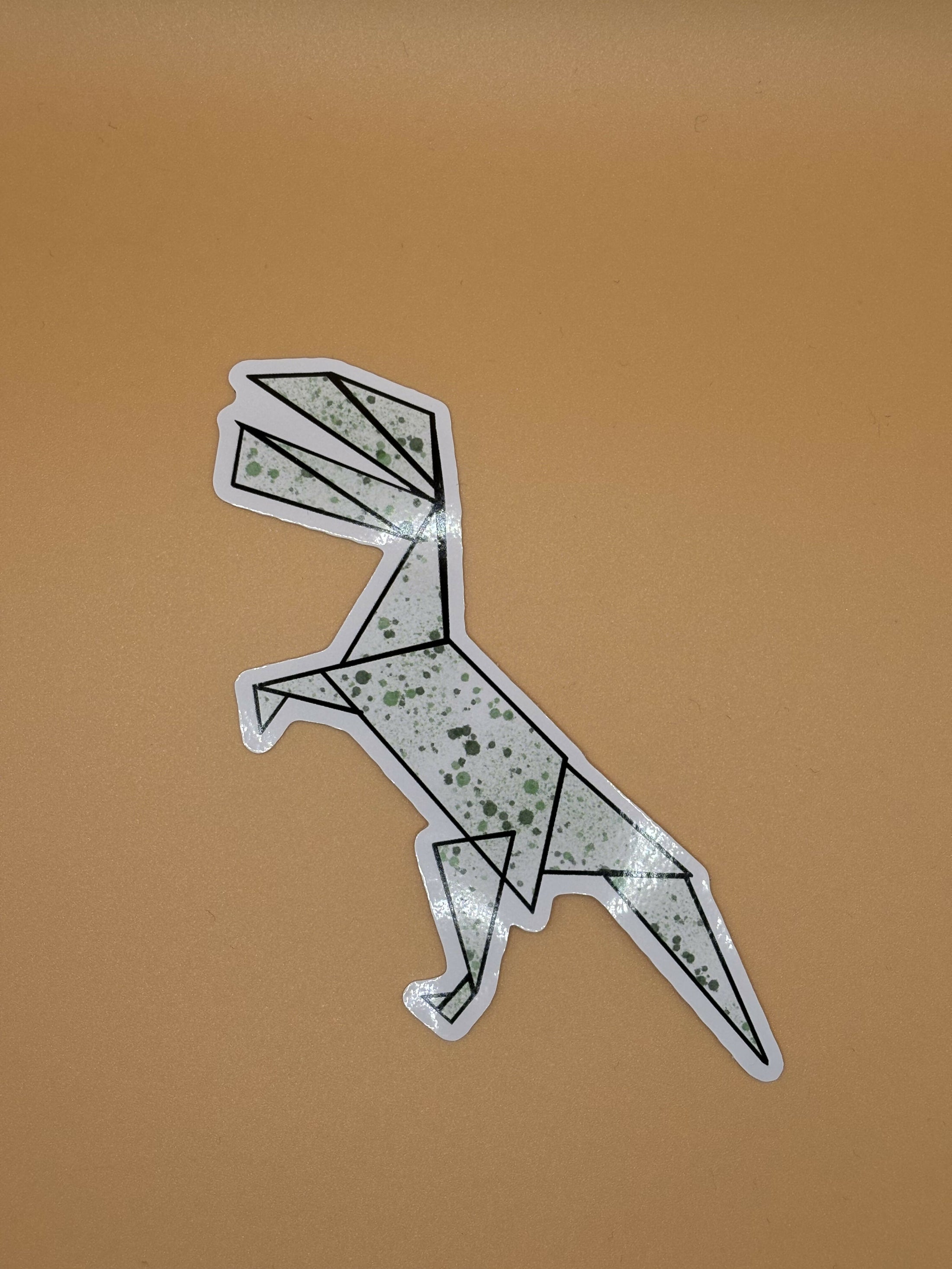 Origami Dinosaur Sticker