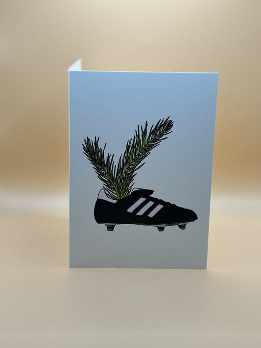 Retro Football Bootanical Greeting Card
