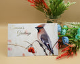 Load image into Gallery viewer, Waxwingchristmascard2