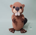Load image into Gallery viewer, PDF Beaver Crochet Pattern, Bobby the Beaver Crochet Pattern, Crochet Pattern, Beaver Amigurumi Pattern