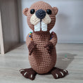 Load image into Gallery viewer, PDF Beaver Crochet Pattern, Bobby the Beaver Crochet Pattern, Crochet Pattern, Beaver Amigurumi Pattern
