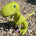 Load image into Gallery viewer, PDF Raptor Crochet Pattern, Ronnie the Raptor Crochet Pattern, Crochet Pattern, Dinosaur Amigurumi Pattern