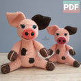 Load image into Gallery viewer, PDF Pig Crochet Pattern, Polly the Piglet Crochet Pattern, Crochet Pattern, Pig Amigurumi Pattern, Piglet