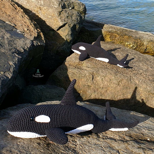 PDF Orca Crochet Pattern, Olwyn the Orca Crochet Pattern, Killer Whale Amigurumi Pattern, Orca Crochet Toy Pattern