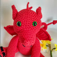 Load image into Gallery viewer, PDF Welsh Dragon Crochet Pattern, Crochet Pattern, Welsh Dragon Amigurumi Pattern