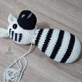 Load image into Gallery viewer, PDF Zebra Crochet Pattern, Zach the Zebra Crochet Pattern, Crochet Pattern, Zebra Amigurumi Pattern