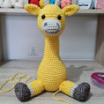 Load image into Gallery viewer, PDF Giraffe Crochet Pattern, Geoff the Giraffe Crochet Pattern, Crochet Pattern, Giraffe Amigurumi Pattern