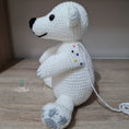 Load image into Gallery viewer, PDF Polar Bear Crochet Pattern, Preston the Polar Bear Crochet Pattern, Crochet Pattern, Bear Amigurumi Pattern, Christmas Craft