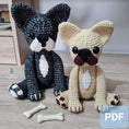 Load image into Gallery viewer, PDF French Bulldog Crochet Pattern, Franklin the French Bulldog Crochet Pattern, Crochet Pattern, Dog Amigurumi Pattern