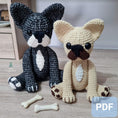 Load image into Gallery viewer, PDF French Bulldog Crochet Pattern, Franklin the French Bulldog Crochet Pattern, Crochet Pattern, Dog Amigurumi Pattern

