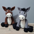 Load image into Gallery viewer, PDF Donkey Crochet Pattern, Dennis the Donkey Crochet Pattern, Crochet Pattern, Donkey Amigurumi Pattern