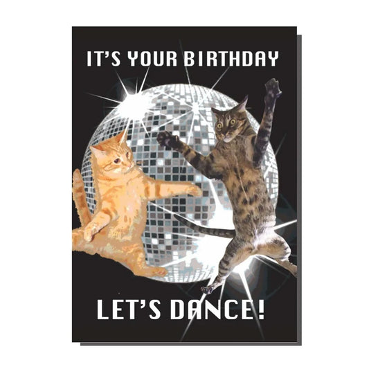 It's Your Birthday Let's Dance Crazy Cats Greetings / Birthday Card