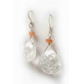 Load image into Gallery viewer, carnelian-crackled-quartz-earrings