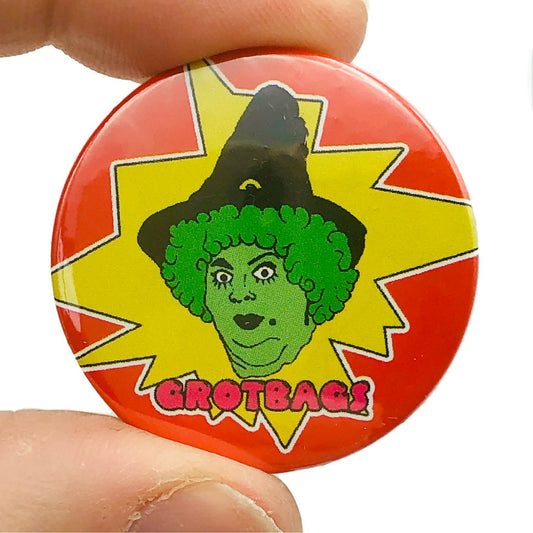 Grotbags Inspired Button Pin Badge
