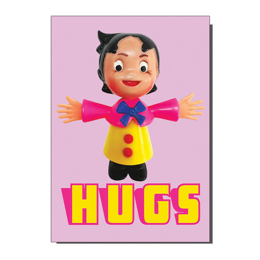 Hugs Kitsch Toy Inspired Greetings Card