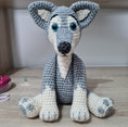 Load image into Gallery viewer, PDF Wolf Crochet Pattern, Wilbur the Wolf Crochet Pattern, Crochet Pattern, Wolf Amigurumi Pattern