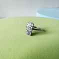 Load image into Gallery viewer, Artisan Hammered Silver Rectangle Ring - MaisyPlum