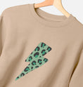 Load image into Gallery viewer, Green leopard lightning bolt sweater Trend Tonic