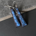 Load image into Gallery viewer, Blue Trapezoid Earrings - MaisyPlum