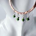 Load image into Gallery viewer, Copper Teardrop Statement Earrings with Enamel Beads - MaisyPlum