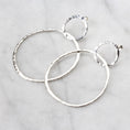 Load image into Gallery viewer, Double Pebble Hoop Earrings XL
