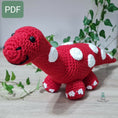 Load image into Gallery viewer, PDF Diplodocus Crochet Pattern, Don the Diplodocus Crochet Pattern, Crochet Pattern, Dinosaur Amigurumi Pattern