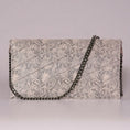Load image into Gallery viewer, Cleopatra Black White Quilted Animal Print Laptop Clutch Bag