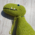 Load image into Gallery viewer, PDF Raptor Crochet Pattern, Ronnie the Raptor Crochet Pattern, Crochet Pattern, Dinosaur Amigurumi Pattern