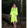 Load image into Gallery viewer, Sylvia Piechulla_Womenswear_Dress_Aphrodite Neon Lime Holiday Resort Midi Dress with bikini_UK12_US8 July 2024
