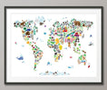 Load image into Gallery viewer, Animal Map of the World