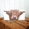 Load image into Gallery viewer, Highland Cow Greetings Card