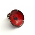 Load image into Gallery viewer, Red Enamel Poppy Brooch