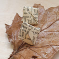 Load image into Gallery viewer, Cufflinks made from old book page