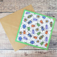 Load image into Gallery viewer, Beetle Bug Illustrated Blank Greetings Card By Jessica Irena Smith