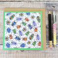 Load image into Gallery viewer, Beetle Bug Illustrated Blank Greetings Card By Jessica Irena Smith