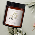 Load image into Gallery viewer, 50th Birthday Aromatherapy Candle Gift, Essential oils, Soy wax, Birthday Gift for Auntie, Friend, Birthday Gift for Her, All Natural, Fifty