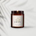 Load image into Gallery viewer, 50th Birthday Aromatherapy Candle Gift, Essential oils, Soy wax, Birthday Gift for Auntie, Friend, Birthday Gift for Her, All Natural, Fifty